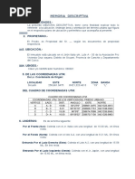 Modelo de Memoria Descriptiva