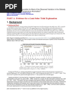 Lunar Tides Responsible and Variation in The Global Temperature Anomalies