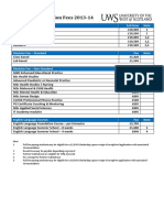 International Tuition Fees 2013-14: Annual Fee - Standard Full-Time Note