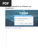 20 Run Commands Every Windows User Should Know