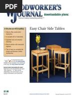 WJ157 Easy Chair Side Tables