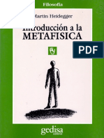 Heidegger - Introducción A La Metafísica