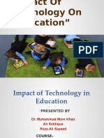 Impact of Technology On Education