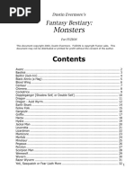 Fuzion Fantasy Bestiary Monsters