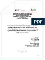 Manual de Funcionamiento de La Maquina de Limpieza de Inyectores