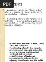 Criminal Law II (Sentencing)