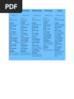 Weekly Schedule Tech