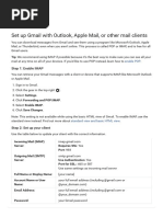 Set Up Gmail With Outlook, Apple Mail, or Other Mail Clients