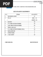 List of Safety Equipment: China State Construction Engineering (M)