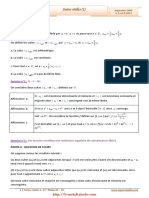 Serie D'exercices Corrigés - Math - Suites Réelles 1 - 4ème Math (2009-2010)