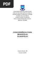 Monopolio, Oligopolio, Concorrência Pura