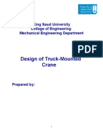 Design of Truck-Mounted Crane: King Saud University Collage of Engineering Mechanical Engineering Department