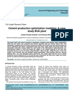 Cement Production Optimization Modeling