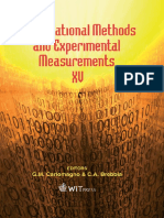 Computational Methods and Experimental Measurements XV Wit Transactions On Modelling and Simulation