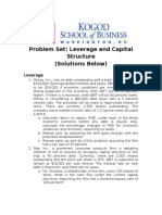 Problem Set-Leverage and Capital Structure