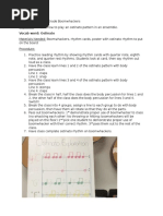 Boomwhacker Lesson Plan