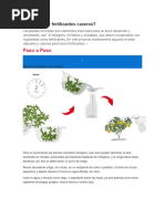 Cómo Hacer Fertilizantes Caseros