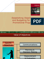 Establishing Objectives and Budgeting For The Promotional Program