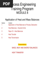 Mod 8-Application of Heat and Mass Balances