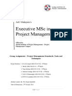 Project Management Standards, Tools and Techniques - Group Assignment-1