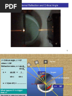 53B LIGHT Refraction Total Internal Reflection