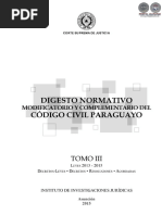 Digesto Normativo Codigo Civil Paraguayo - Tomo III - Leyes 2013 A 2015 - Portalguarani