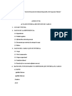 Acta de Entrega de Cargo (Anexos)