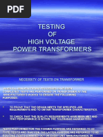 Testing of Power Transformers