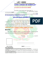 Declaracion Jurada de Domicilio Completa Sin Rellenar A Colores Con Fondo3