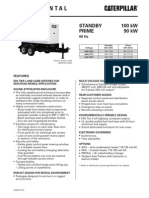 Caterpillar XQ100 Towable Diesel Generator Set