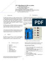 Práctica 5 - Código Binario en Arduino