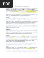 Modelo Contrato de Servicio R.1