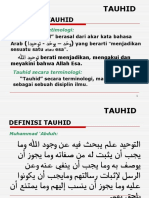 Handout Tauhid