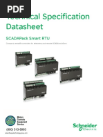 SCADAPack RTUs Controllers IO Datasheet