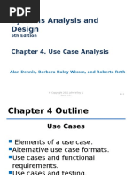 Systems Analysis and Design: Chapter 4. Use Case Analysis