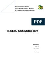 Informe 5 Teoria Cognoscitiva