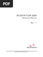 Biostar Biostation SDK Manual v1.1