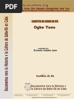 Carpeta Del Odu de Ifa Ogbe Yono