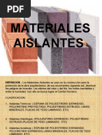 Materiales Aislantes