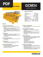 Hoja Tecnica Caterpillar GCM34 50Hz