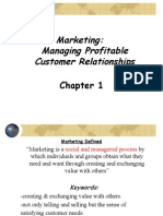 Marketing: Managing Profitable Customer Relationships