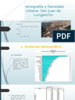 Demografía y Densidad Urbana - San Juan de Lurigancho