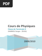 Cours Physiques TD Gravitation