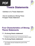 Revised Three-Prong Thesis Statement