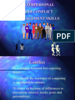 Interpersonal and Conflict Management Skills