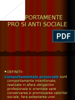 Comportamente Pro Si Antisociale