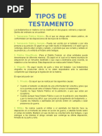 Tipos de Testamentos