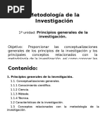 Principios Generales de Investigación