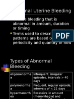 Abnormal Uterine Bleeding