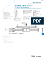 SBS - 5 - Selection of Ball Screw